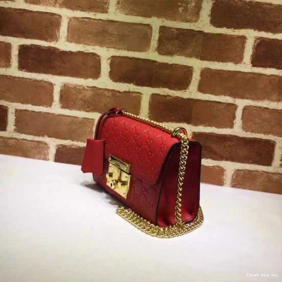 Firstbag ru small Signature GUCCI bag Gucci shoulder Padlock 0819